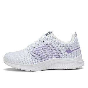 New Arrival Lace-up Women's sport Casual Shoes ladies fly knitted Running walking sneaker Shoes