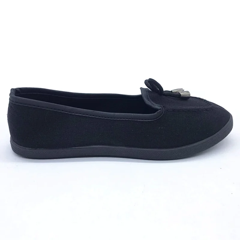 Customize Cheap Price Custom Women Slip on Injection flat Casual Dress Canvas Shoes