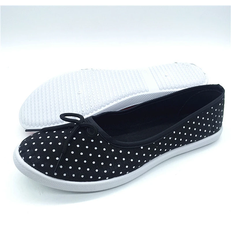 graceful lady canvas shoes made in China