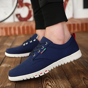 Factory customize Men's students' low-top sports casual canvas shoes