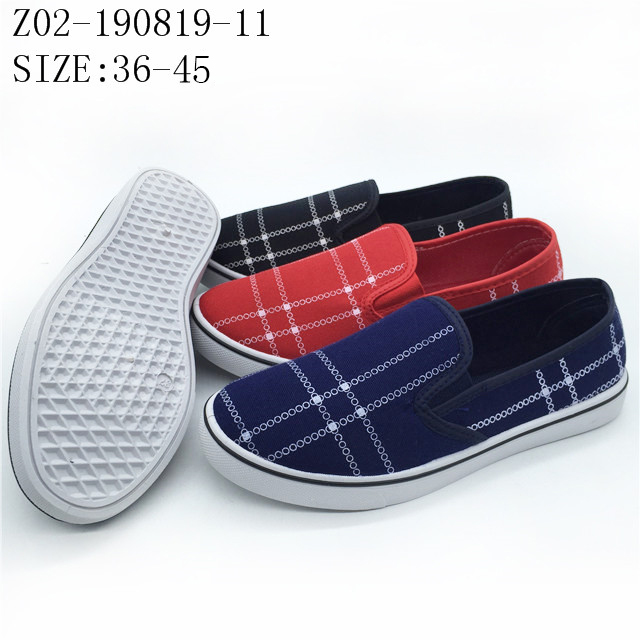 Customize Latest custom breathable women loafers slip on casual flat canvas shoes