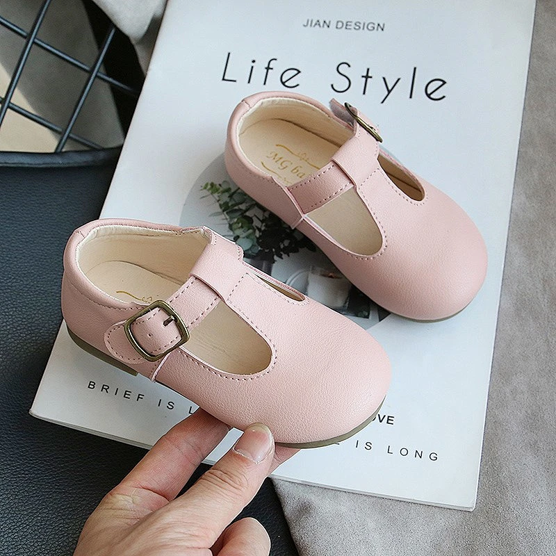Kids School Party Dress Shoes Children Mary Jane Flats