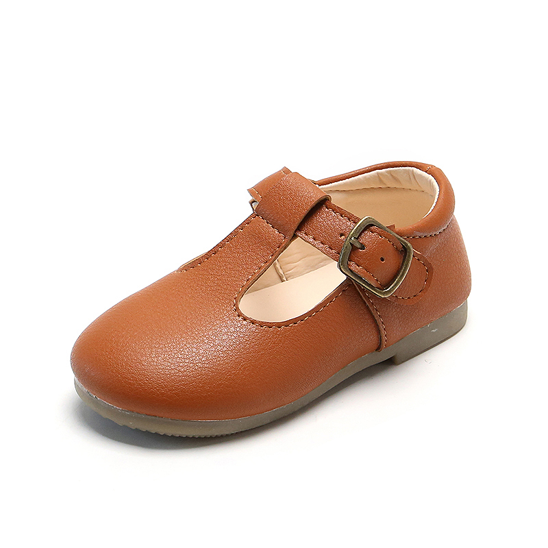 Kids School Party Dress Shoes Children Mary Jane Flats