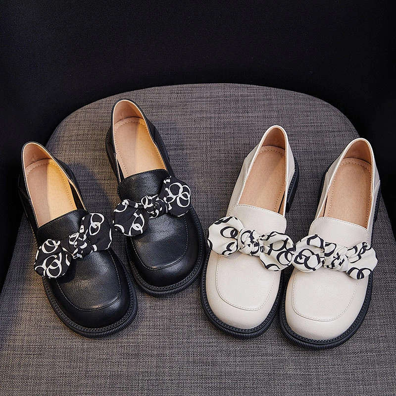 Women Slip on Bow Oxfords Loafer Shoes Flats