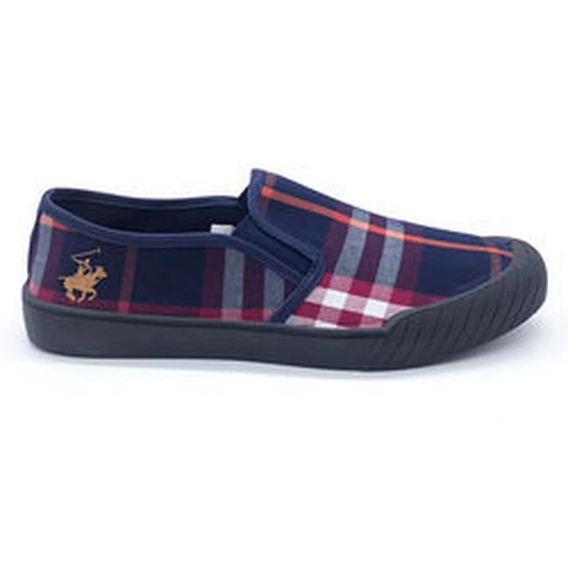 Factory Price Fashion Men Flat Injection Canvas Casual Shoes with Customized