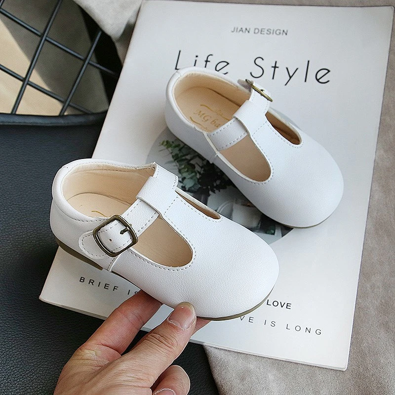 Kids School Party Dress Shoes Children Mary Jane Flats
