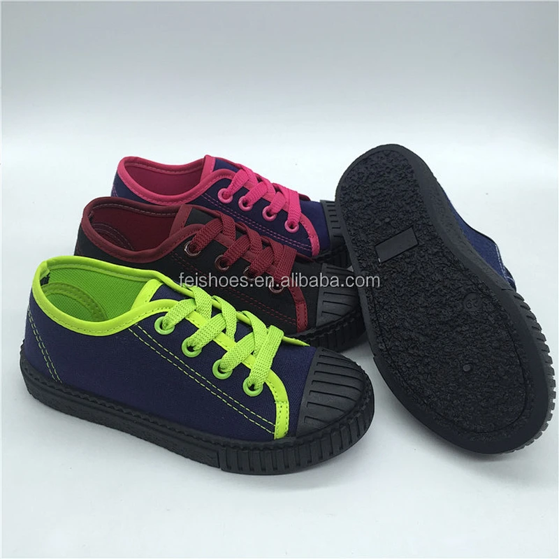 Hot selling fashion injection kids footwear casual flat canvas shoes custom shoes