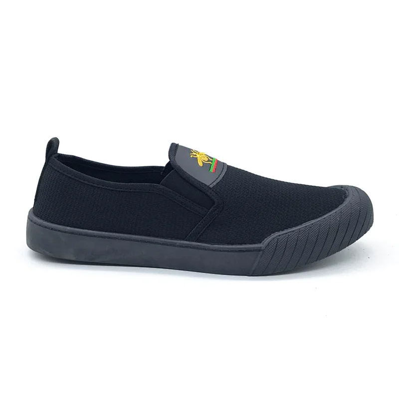 Factory customize Good Quality Cheap Men Injection Flat Casual Canvas Shoes with Customized with good price
