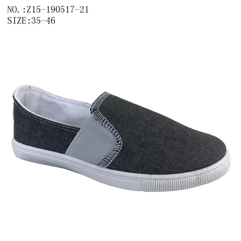 Customize Low price injection men footwear slip on lightweight casual canvas Shoes