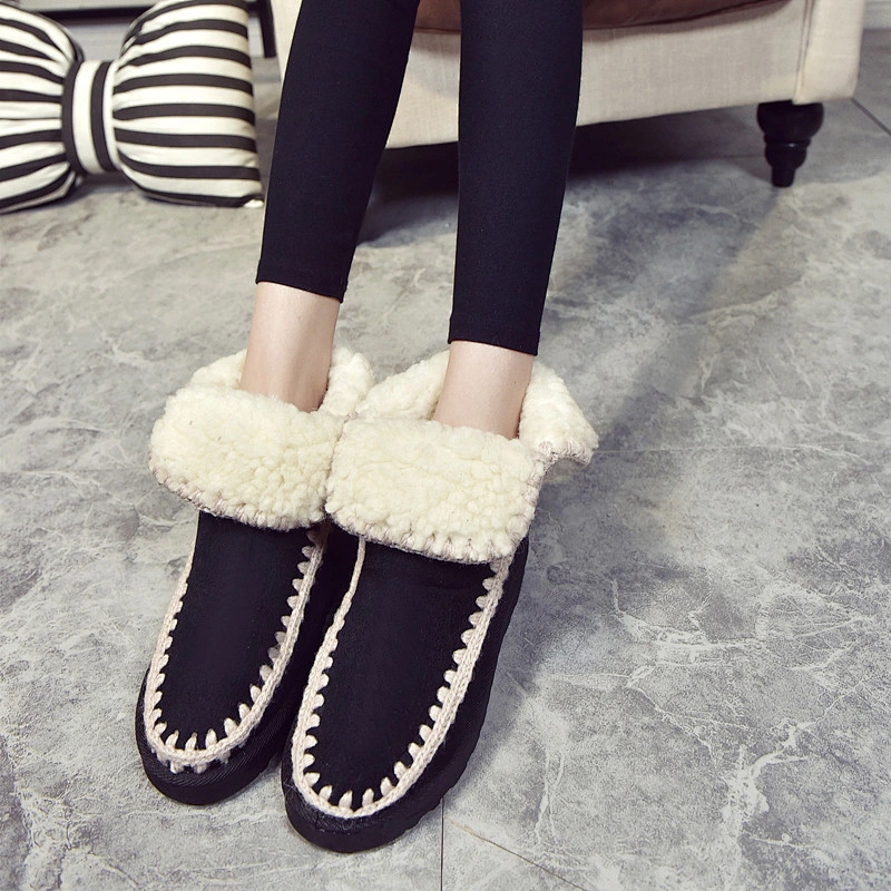 Ladies Winter Fur Snow Boots Women Outdoor Winter Warm Boots