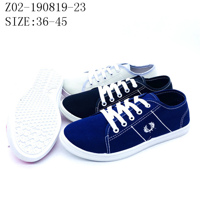 Customize Latest Design flat outdoor casual injection canvas shoes for men and women