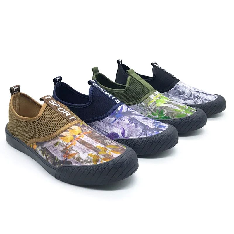 New Fashion Style Men Footwear Injection Canvas Casual Shoes with Customized