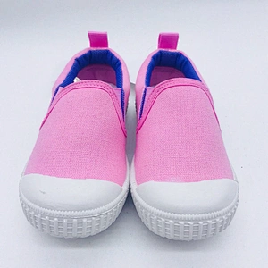 High quality fashion children slip on injection casual loafers canvas shoes