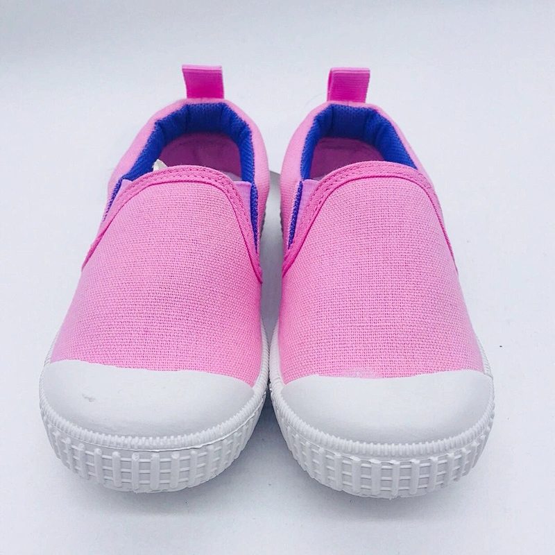 High quality fashion children slip on injection casual loafers canvas shoes