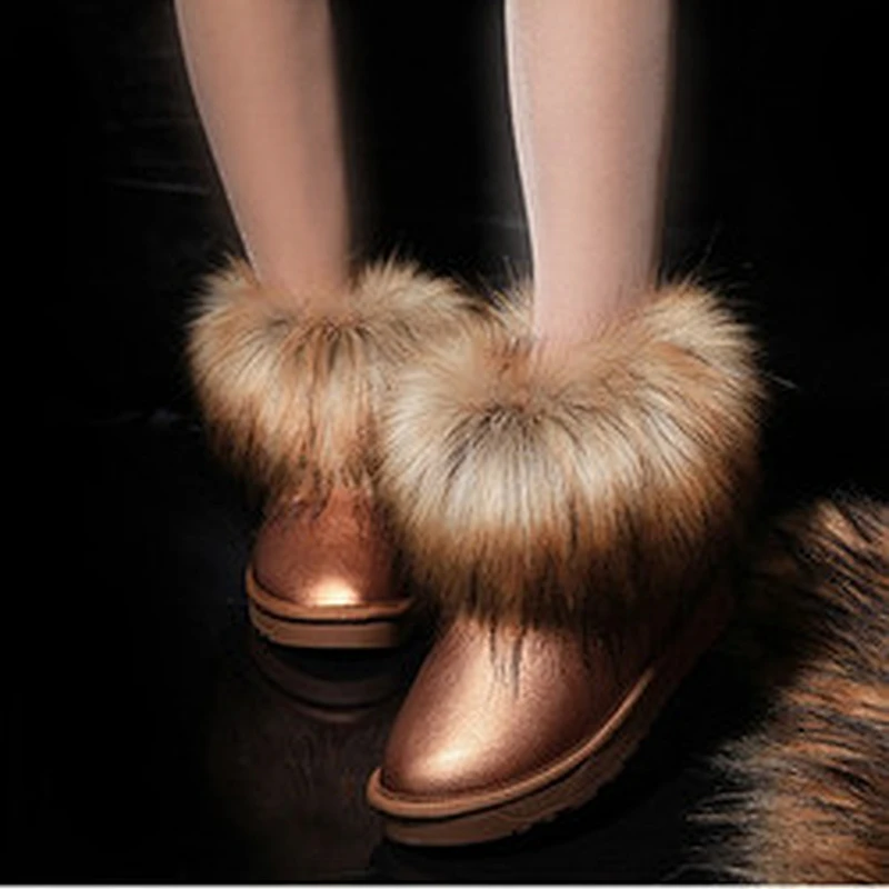 Winter Women Short Ankle Boot Ladies Warm Snow Boots