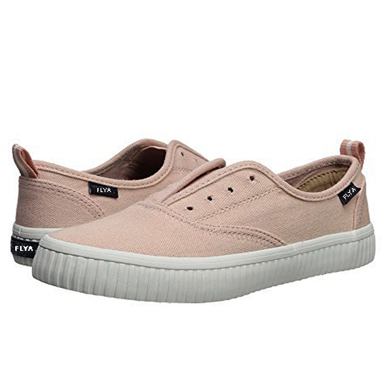 High quality OEM canvas casual vulcanized flat shoes for women
