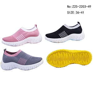 Hot sale custom Women slip on loafers shoes ladies walking Casual Sports running shoes