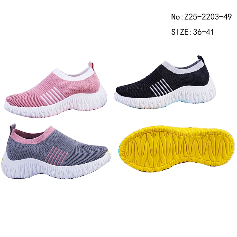 Hot sale custom Women slip on loafers shoes ladies walking Casual Sports running shoes