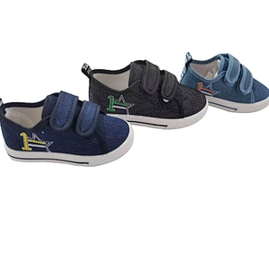 Customize High Quality Injection Children Custom School Students Shoes Casual Canvas Shoes with Magic Tape