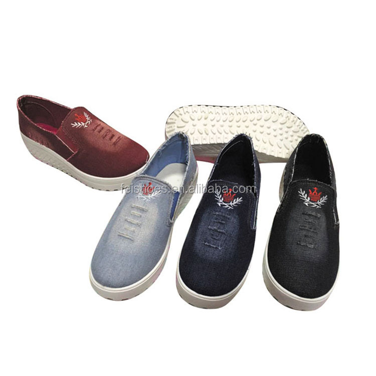 Hot sale injection ladies flat casual shoes with customized