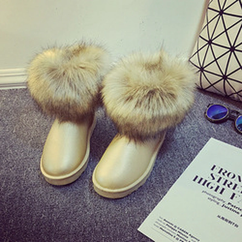 Winter Women Short Ankle Boot Ladies Warm Snow Boots
