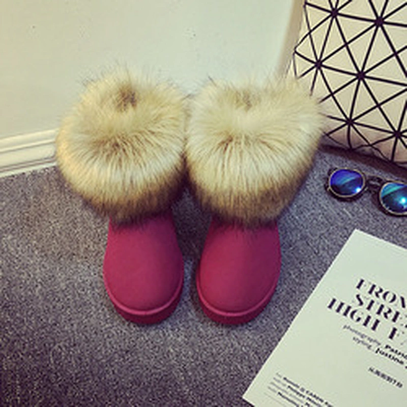 Winter Women Short Ankle Boot Ladies Warm Snow Boots