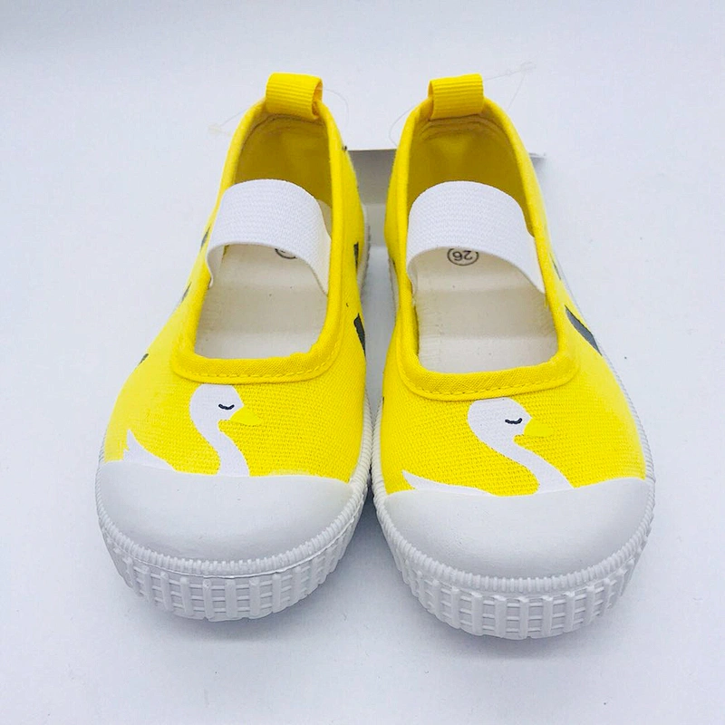 High Quality Children's Elastic Straps Injection Casual Canvas Shoes with Customized