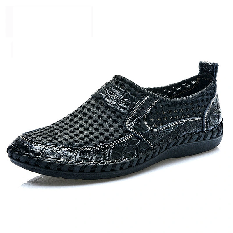 Plus Size Summer Men Slip on Mesh Casual Walking Shoes
