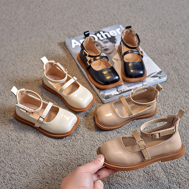 Girls Mary Jane Flats Slip-on Party Dress Shoes Kids