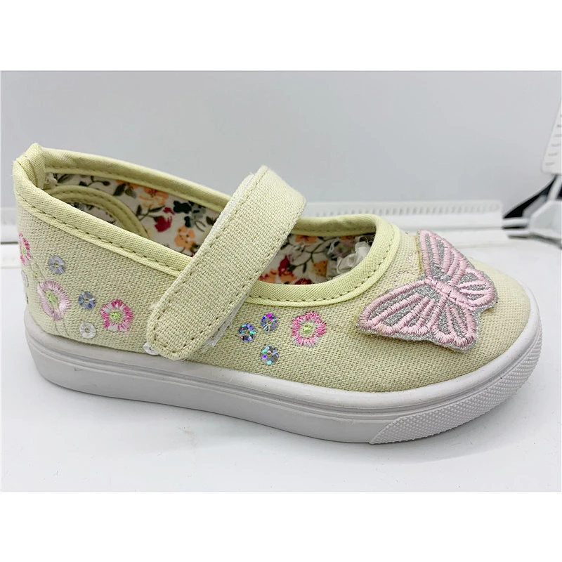 New Style Custom Kids Slip on Injection Casual Canvas Shoes