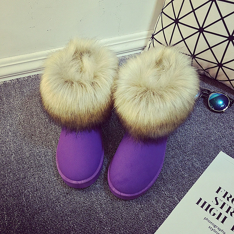 Winter Women Short Ankle Boot Ladies Warm Snow Boots