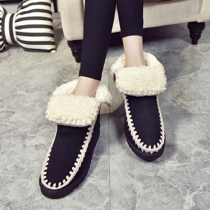 Ladies Winter Fur Snow Boots Women Outdoor Winter Warm Boots