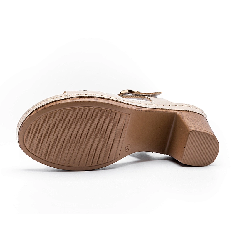 New Sandal Summer Sandal for Women with High Heel and Large Heel