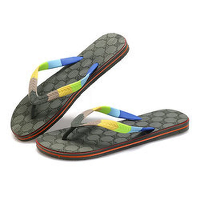Good Quality Beach Men Slippers PVC Outsole Flip Flops