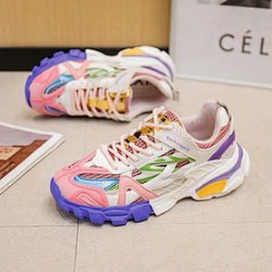 New Korean version Dad shoes women platform sneaker Macaroon color casual sports shoes