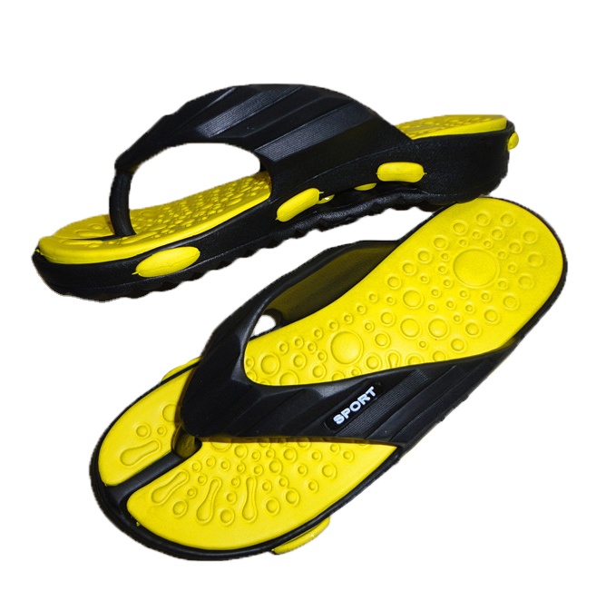 New Design Men EVA Slippers Two Color Outdoor Massage Casual Fashion Beach Flip-Flops