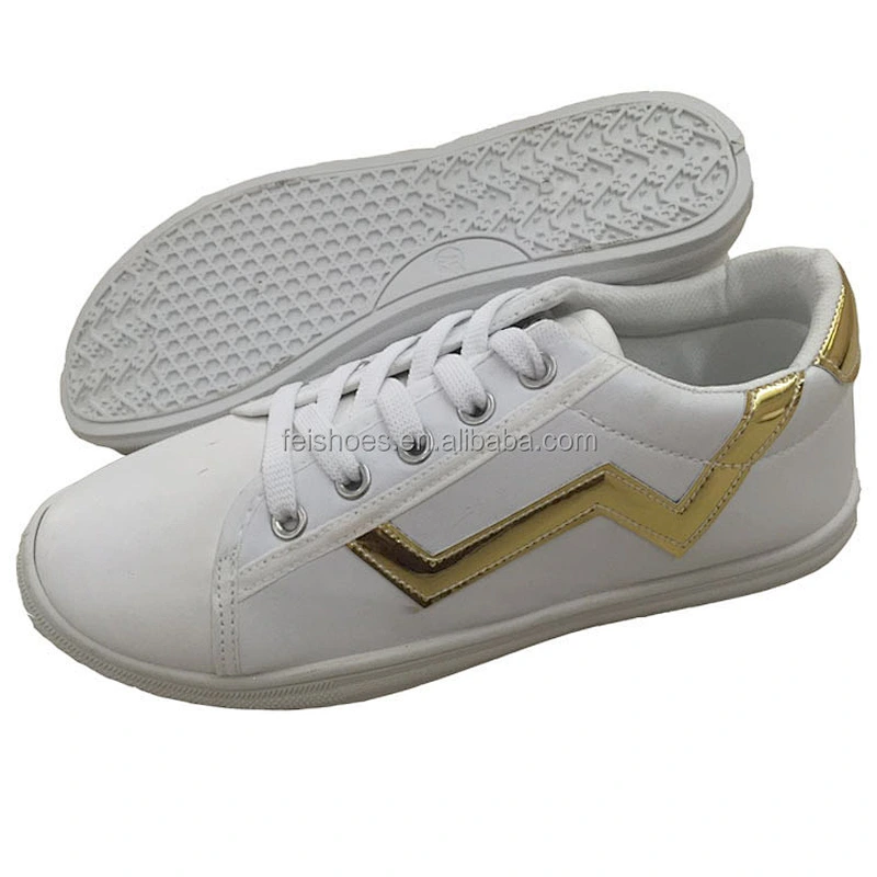China Lowest price ladies PU canvas casual board shoes walking style women shoes