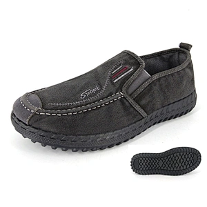 washed denim  lightweight denim Sneakers men's canvas Slip On shoes casual Walking Shoes Flats for men