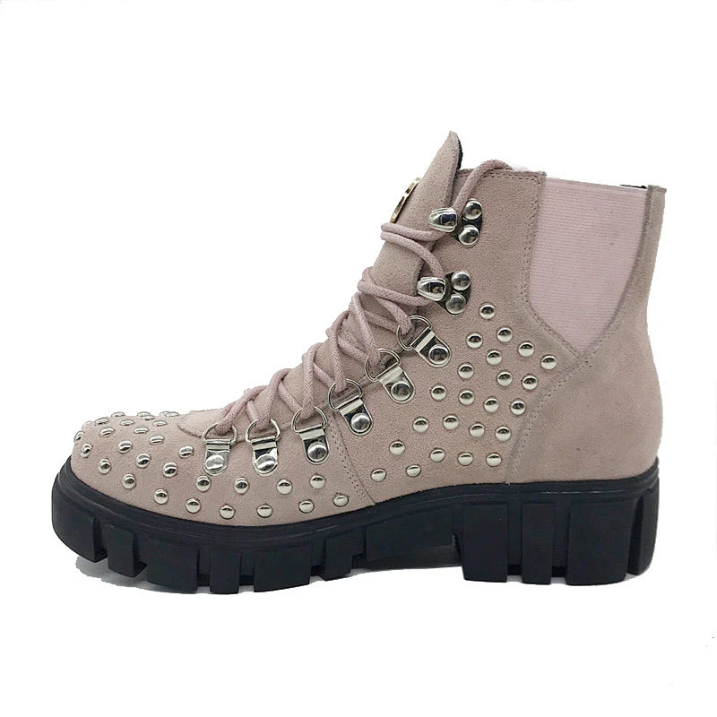 New  high quality  MID High Ladies Leather  suede Boots winter boots