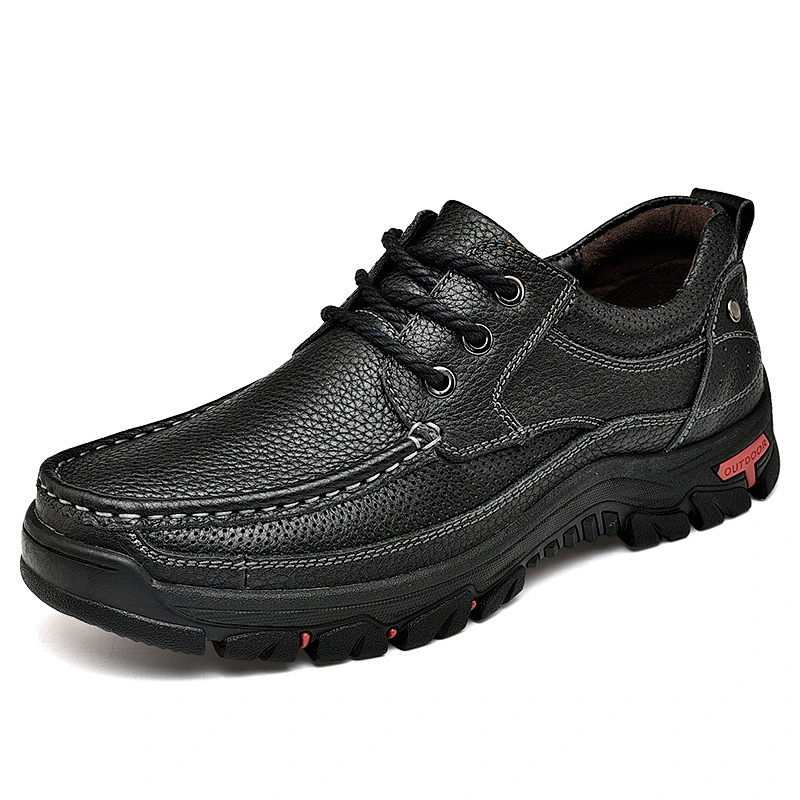 Men Genuine Leather Shoes Outdoor Walking Shoes Plus Size