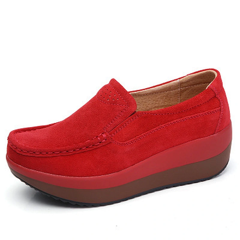 Spring and autumn women casual shoes's shoes new sanded leather leisure mother shoes
