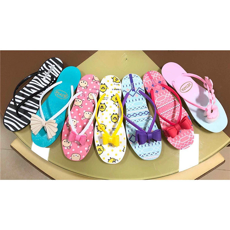High Quality Cheap Women PVC Sandals Beach Slippers Flip Flops