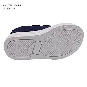 New Design Custom flat Shoes Children Injection Sport School Casual board Shoes with Magic Tape