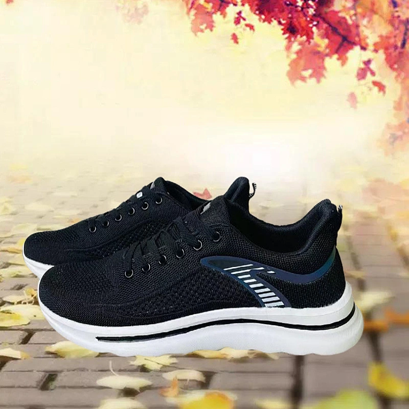 New Fashionable Custom Men Fly Weave Sneakers Breathable Sports Running Casual Shoes