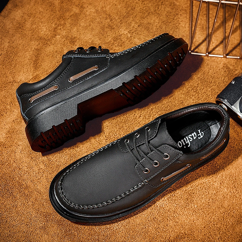 Slip on Loafers Men Cow leather Dress Shoes casual footwear