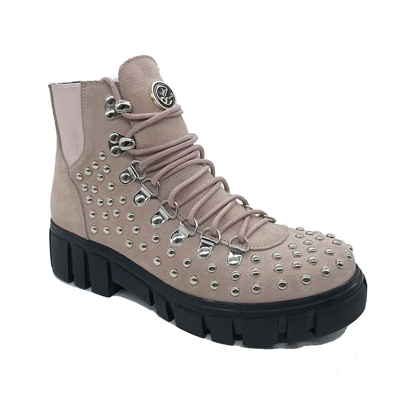 New  high quality  MID High Ladies Leather  suede Boots winter boots
