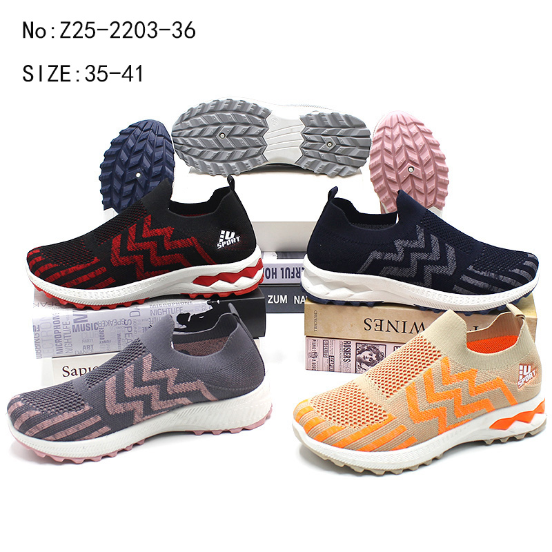High Quality Fashion slip on women Sneakers Breathable Sports Shoes walking casual shoes