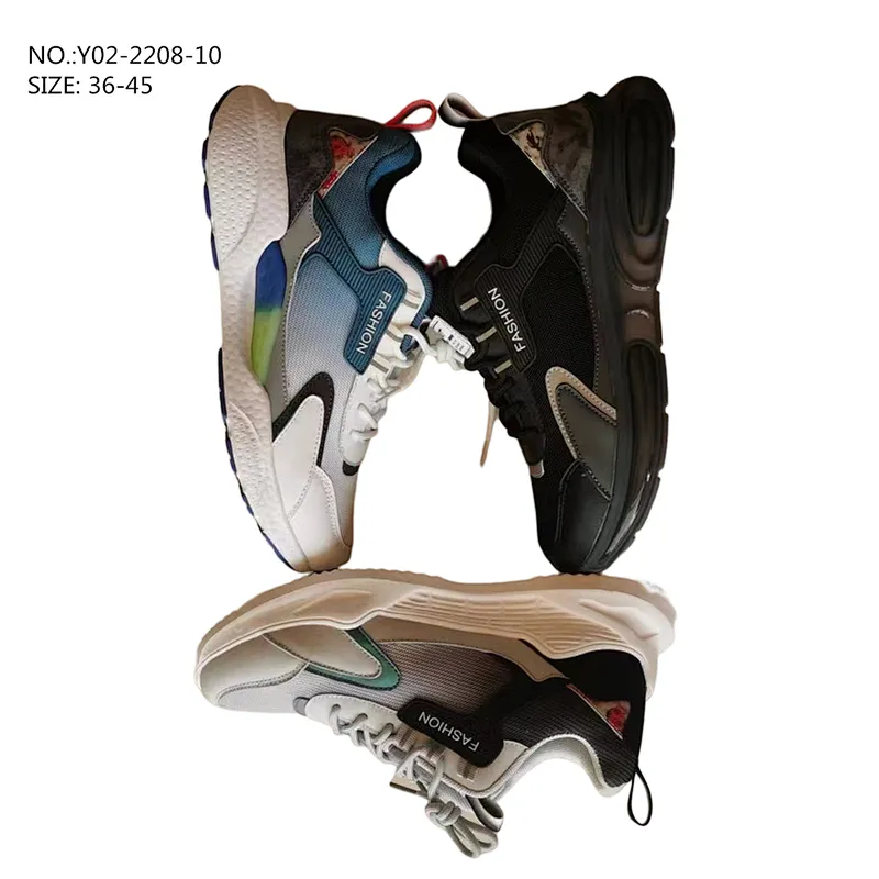 New Custom Breathable Men Walking Style Sports Fly knit Casual Tennis Sneaker Shoes