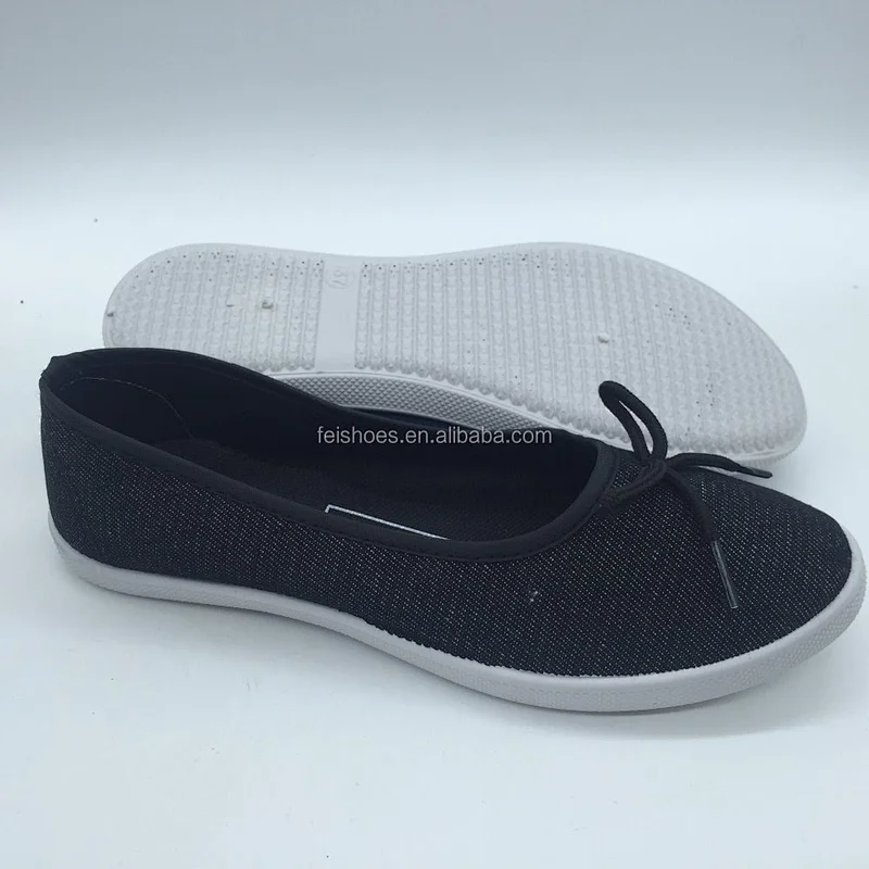 Hot sale OEM fashion women flat shoes injection canvas shoes