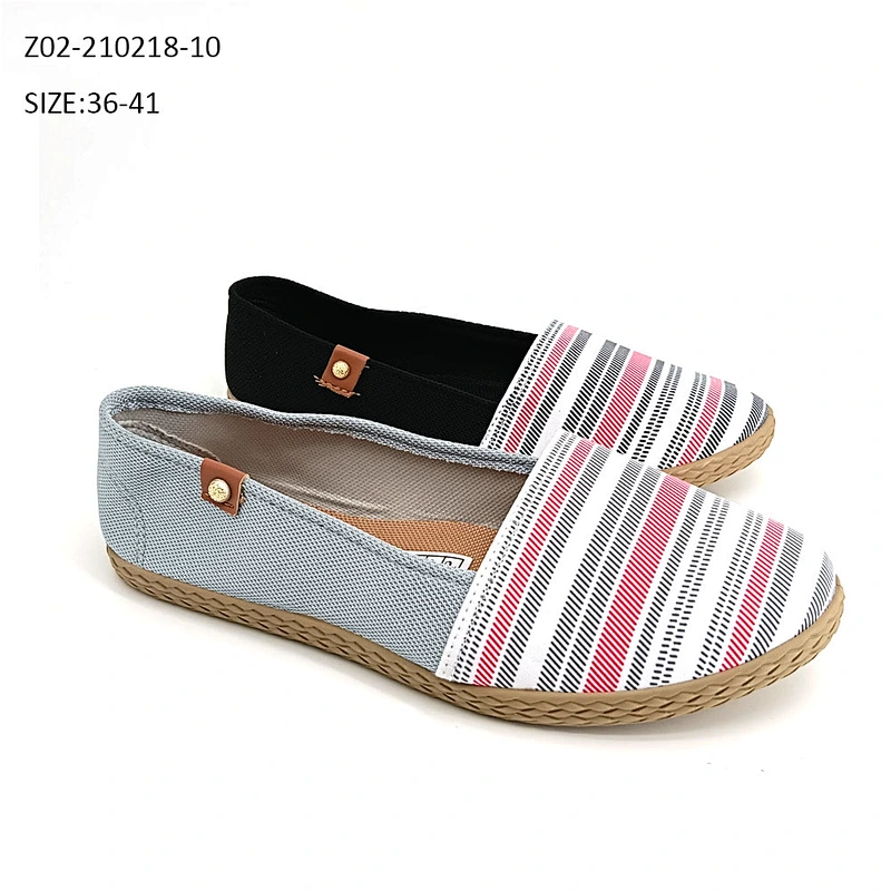 Women's Casual Flats Classic canvas slip on shoes Vulcanized Espadrilles